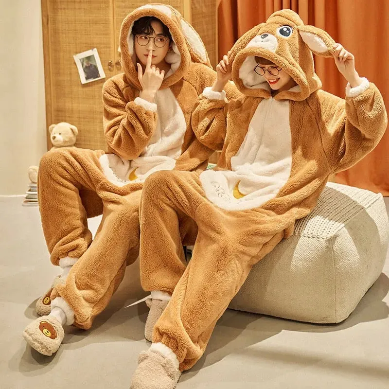 Bunny Bliss Adults Pyjama 1-Piece Set