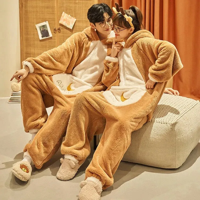 Bunny Bliss Adults Pyjama 1-Piece Set