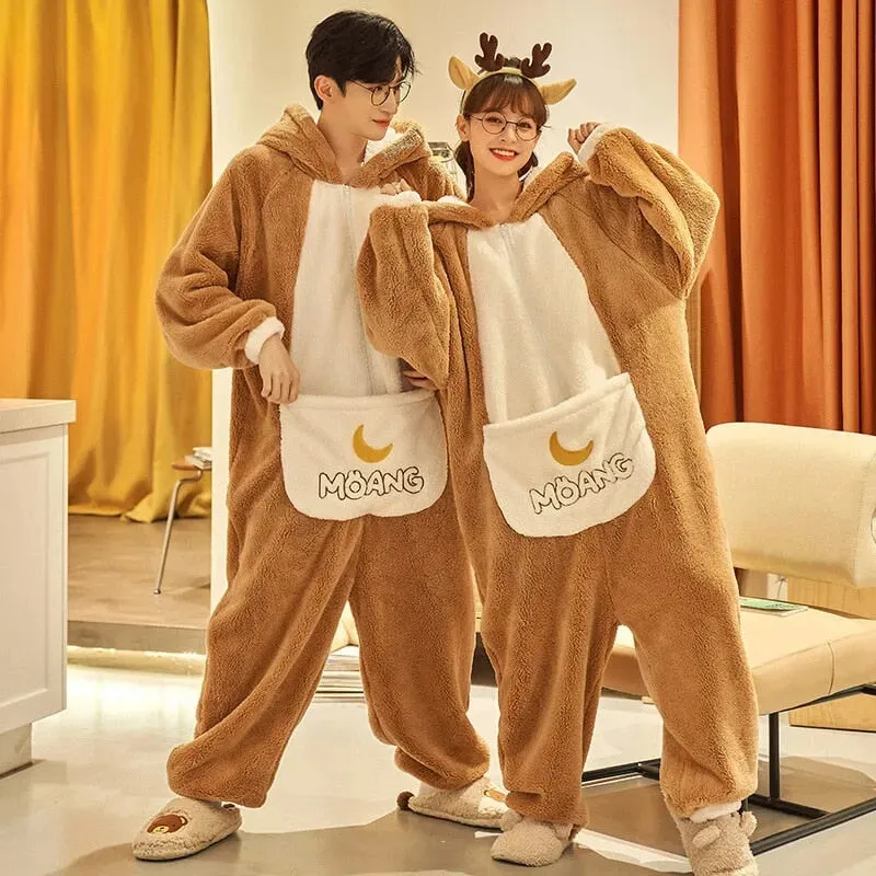 Bunny Bliss Adults Pyjama 1-Piece Set